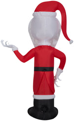 Load image into Gallery viewer, Gemmy Christmas Inflatable Jack Skellington as Sandy Claws, 4 ft Tall, Multi
