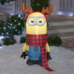 Load image into Gallery viewer, Gemmy Christmas Airblown Inflatable Kevin w/Antlers Headband and Scarf Universal, 3.5 ft Tall
