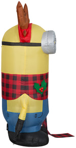 Load image into Gallery viewer, Gemmy Christmas Airblown Inflatable Kevin w/Antlers Headband and Scarf Universal, 3.5 ft Tall
