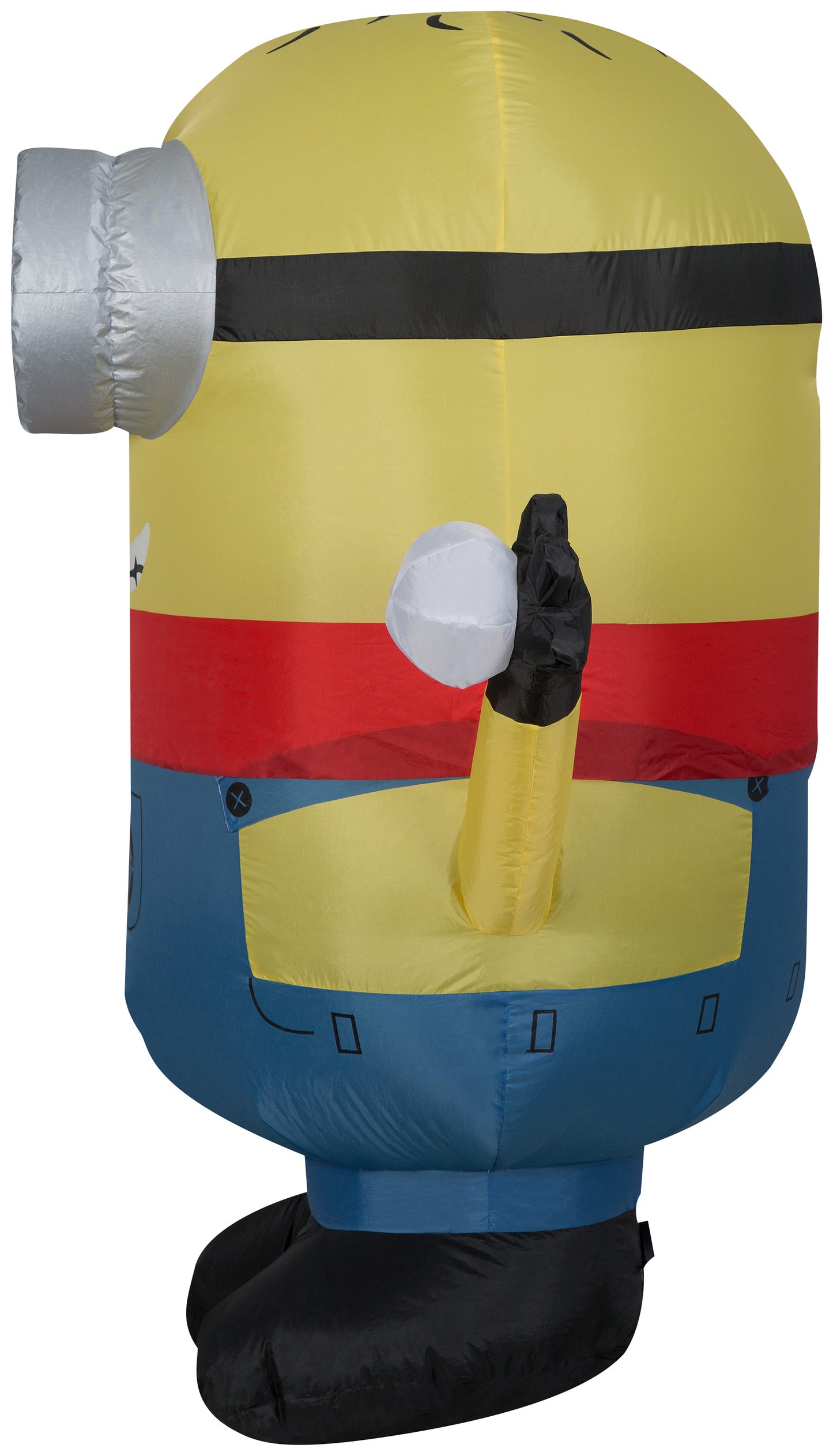 Christmas Inflatable Inflatable Minion Phil with Snowball, 4 ft Tall, yellow image 3