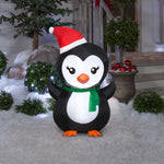 Load image into Gallery viewer, Gemmy Christmas Inflatable Penguin, 3.5 ft Tall, Multi
