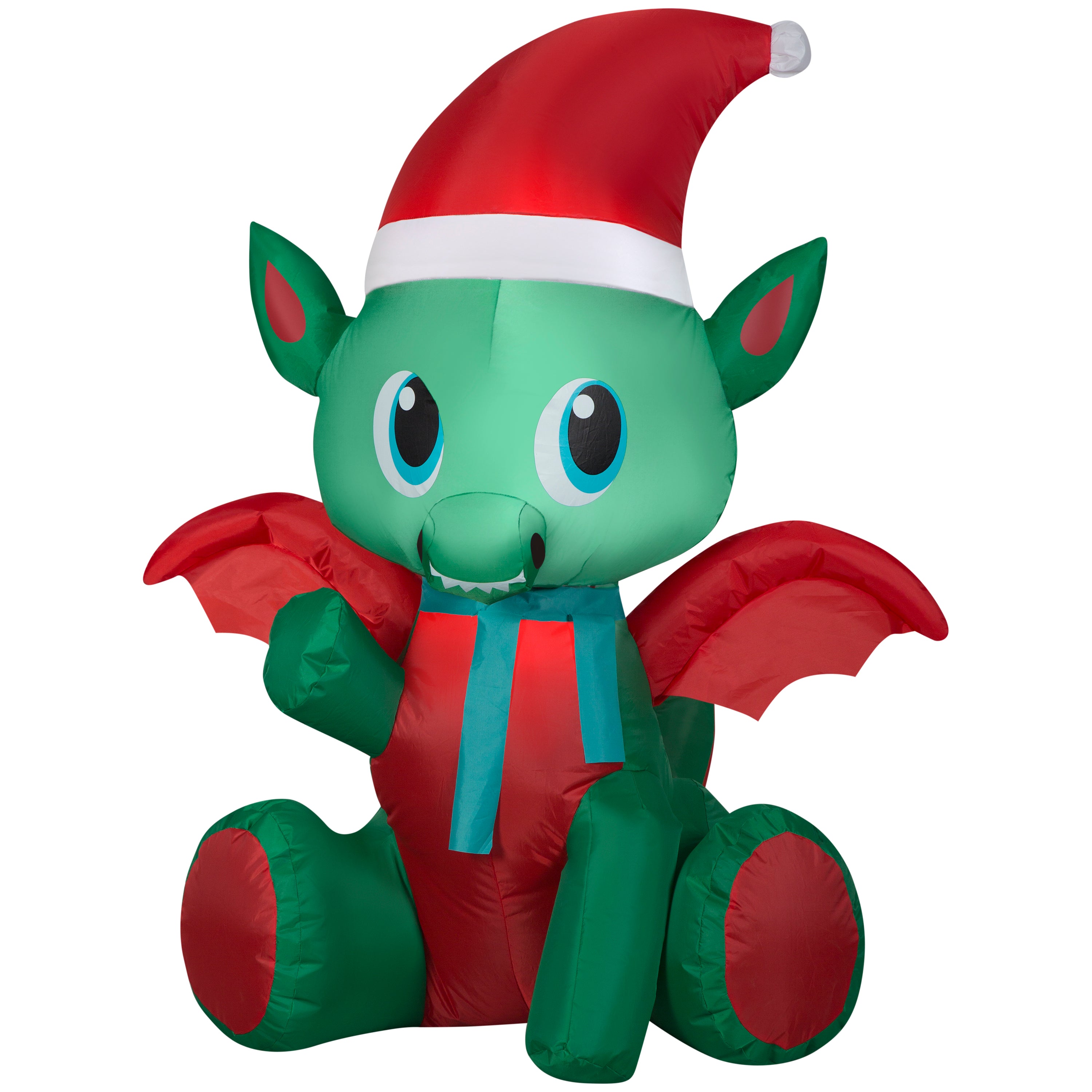 Gemmy Christmas Inflatable Baby Dragon, 3.5 ft Tall, Multi