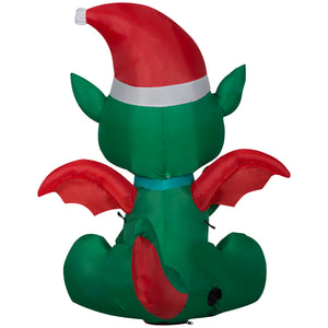Gemmy Christmas Inflatable Baby Dragon, 3.5 ft Tall, Multi