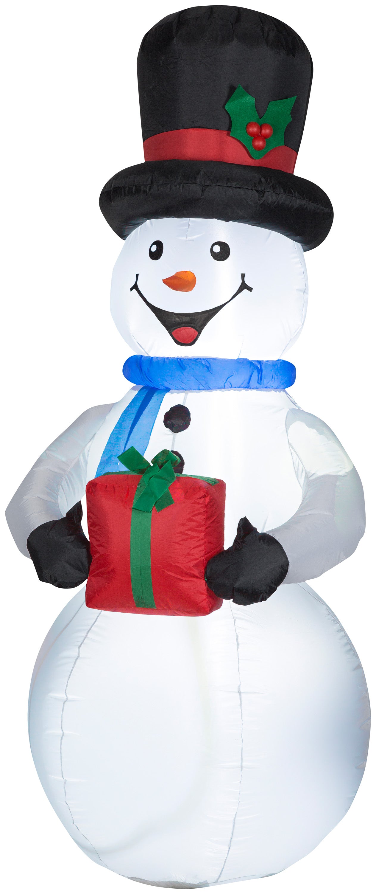 Gemmy Christmas Airblown Inflatable Inflatable Snowman, 6.5 ft Tall, white