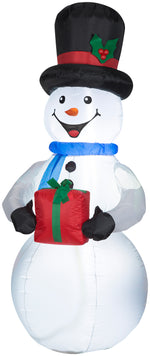 Load image into Gallery viewer, Gemmy Christmas Airblown Inflatable Inflatable Snowman, 6.5 ft Tall, white
