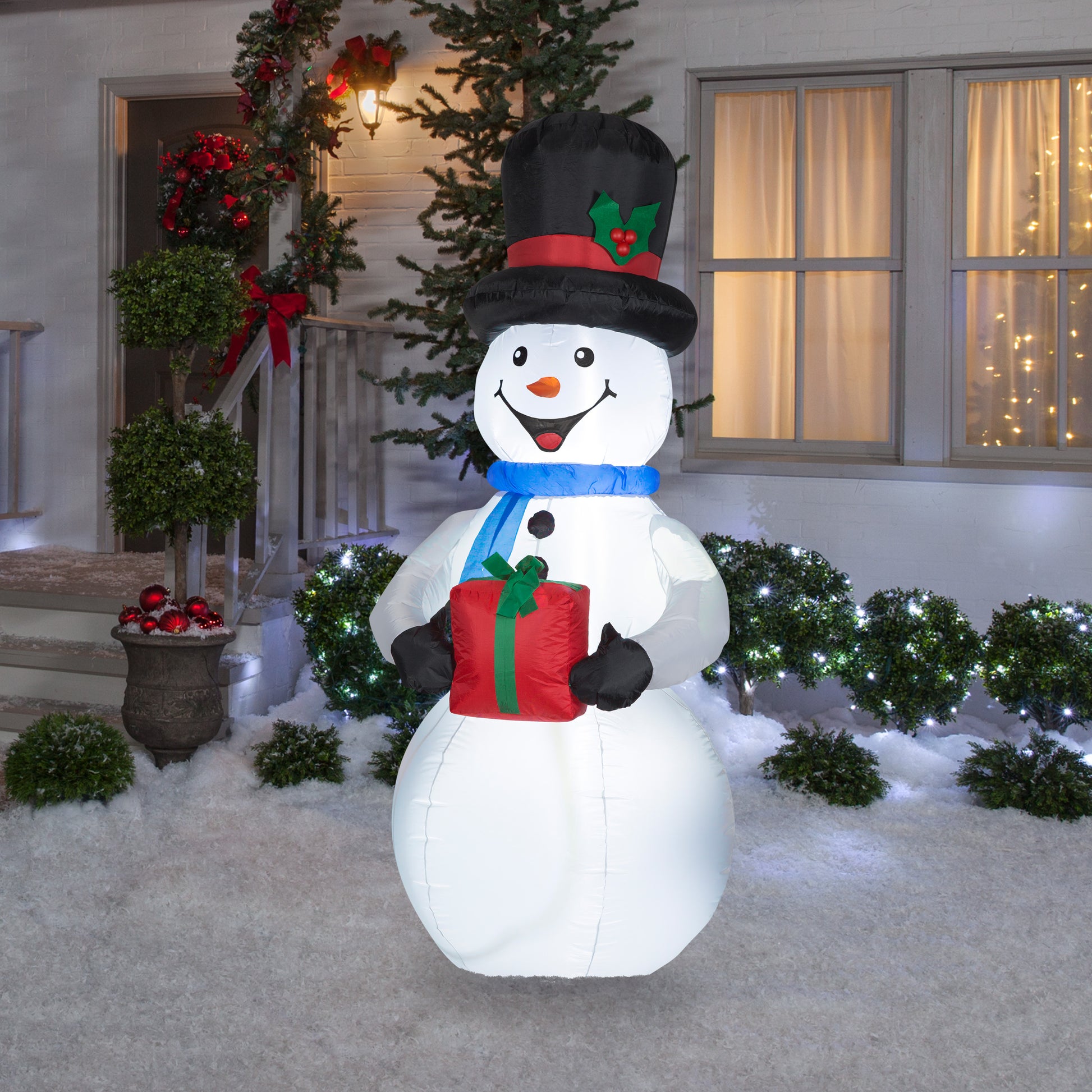 Christmas Inflatable Inflatable Snowman, 6.5 ft Tall, white lifestyle
