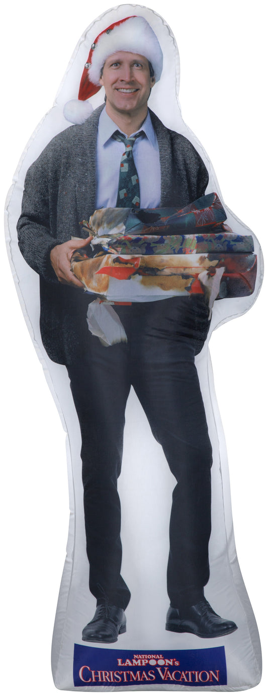 Photorealistic Christmas Inflatable NLCV Clark Griswold w/Presents S LG WB, 6 ft Tall