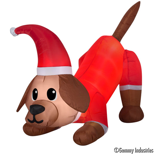 4.5' Animated Puppy with Wagging Tail Christmas Inflatable