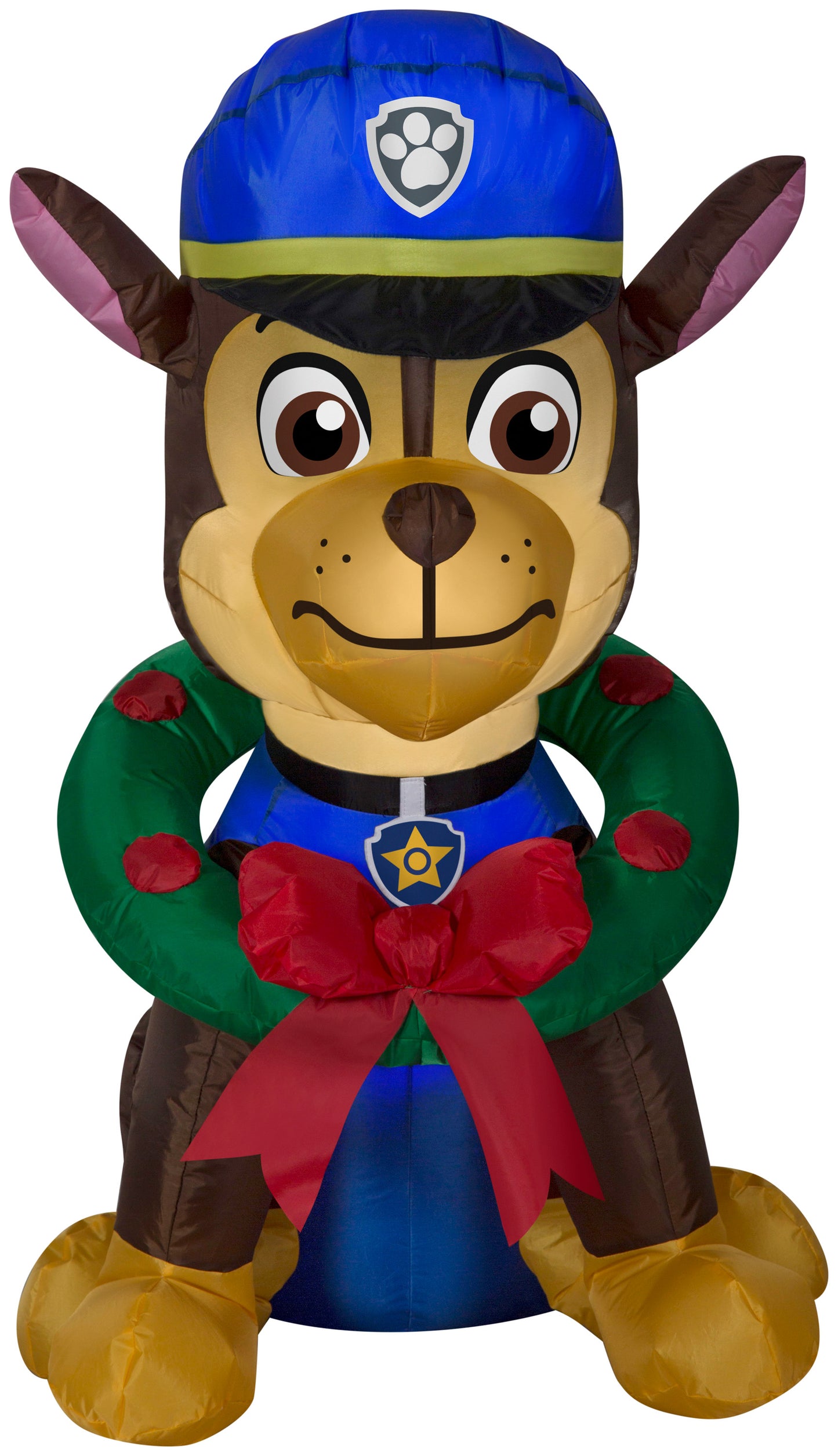 3-Ft Chase with Wreath Christmas Inflatable