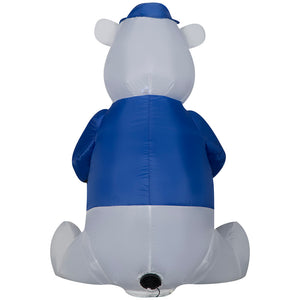 Gemmy Airblown Inflatable Outdoor Hanukkah Dreidel Bear, 3 ft Tall, Multi