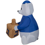 Load image into Gallery viewer, Gemmy Airblown Inflatable Outdoor Hanukkah Dreidel Bear, 3 ft Tall, Multi
