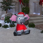 Load image into Gallery viewer, Gemmy Christmas Airblown Inflatable Outdoor Elephant, 3 ft Tall, Multicolored
