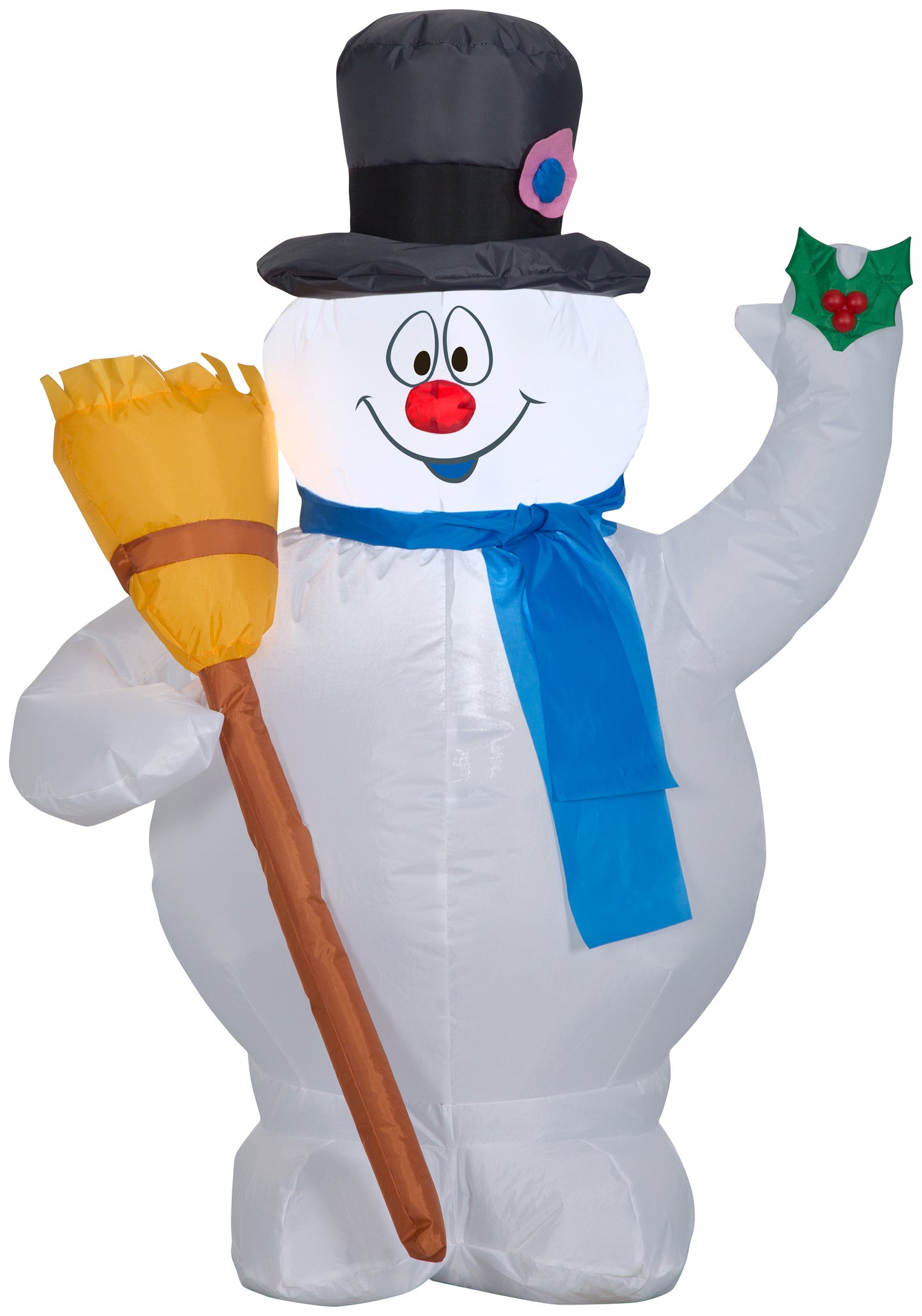 3.5-Ft Frosty with Broom Christmas Inflatable