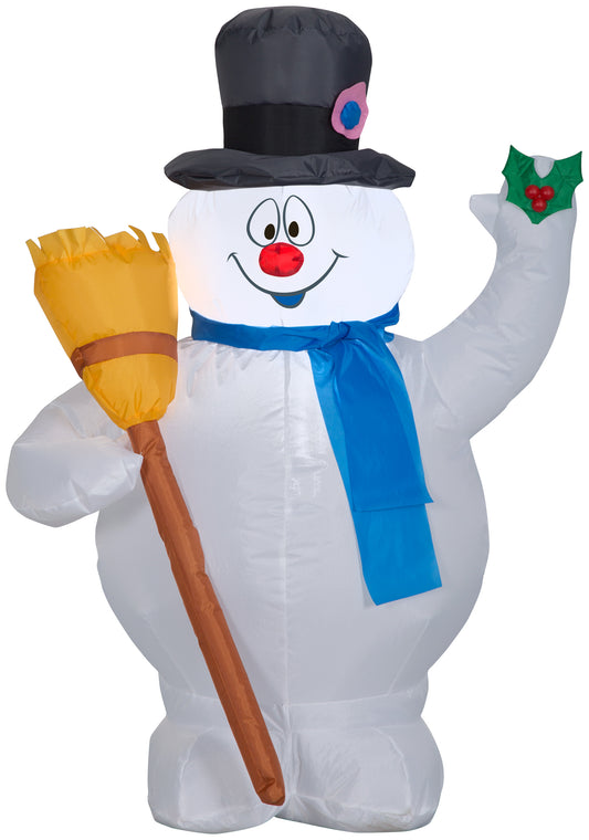Gemmy 3.5' Airblown Inflatable Frosty w/Broom