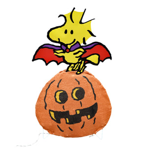 Peanuts 24in Peanuts Halloween 2D Yard Art Woodstock, Orange