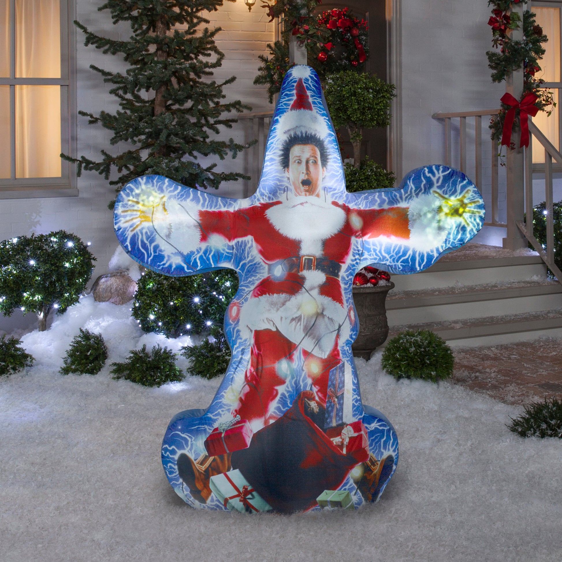 6-Ft Photorealistic Projection Mini Kaleidoscope Chevy Chase Christmas Inflatable lifestyle