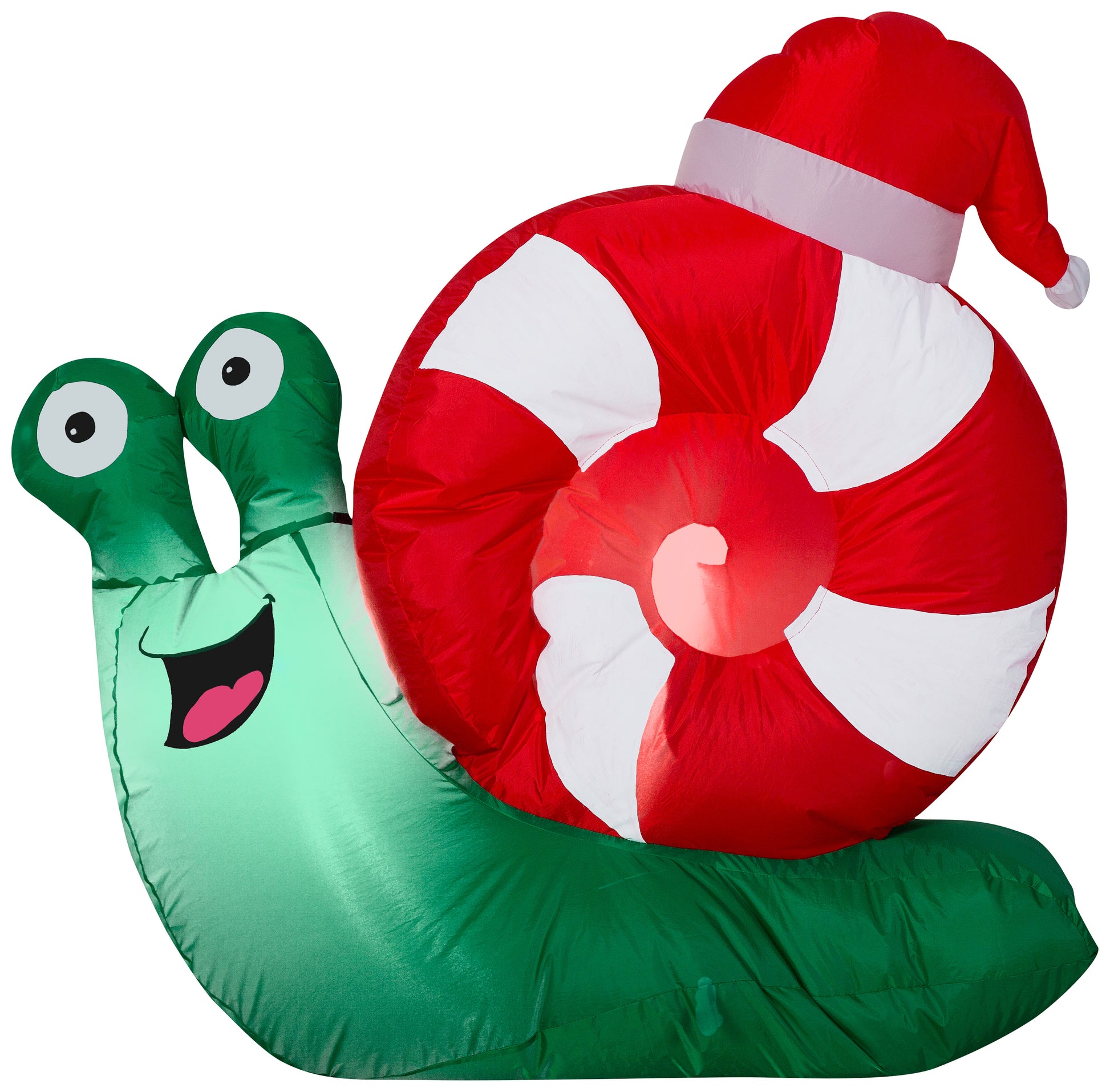 3' Snail Santa Christmas Inflatable