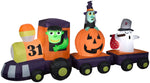 Load image into Gallery viewer, Gemmy 11.5&#39; Airblown Inflatable Halloween Train Scene
