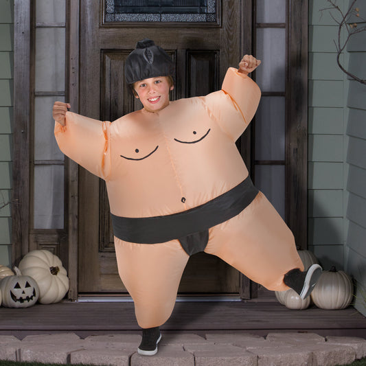 Children's Inflatable Sumo Halloween Costume lifestyle