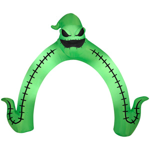 Gemmy Halloween Inflatable Oogie Boogie Archway, 10 ft Tall, Multi