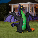 Load image into Gallery viewer, Gemmy 11.5&#39; Animated Projection Airblown-Fire &amp; Ice-Dragon w/ Wings
