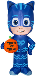 3.5' Airblown Catboy w/ Trick or Treat Pumpkin Halloween Inflatable