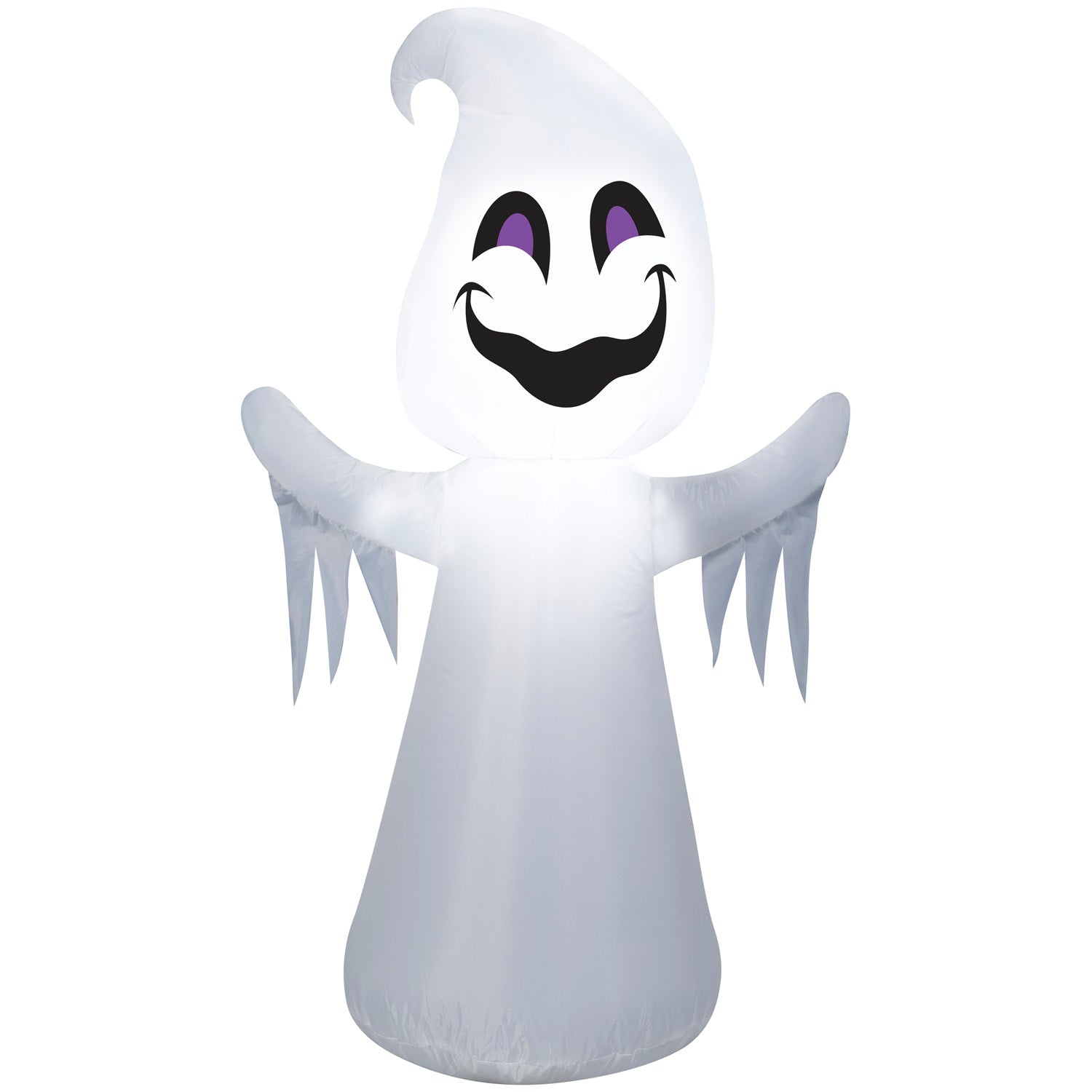 Gemmy Halloween Inflatable Happy Ghost, 3.5 ft Tall, Multi