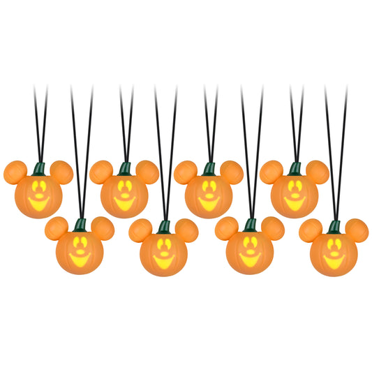 8-Light Disney Mickey Mouse EmoteGlow Musical Halloween Light String