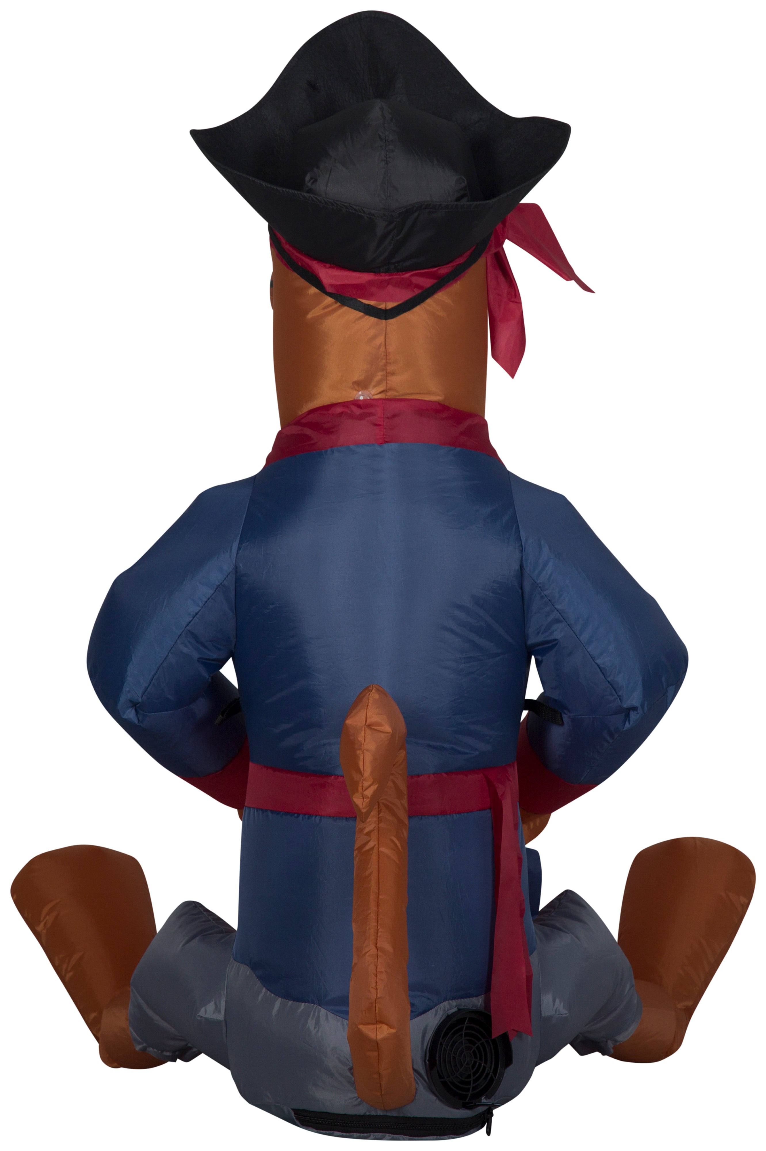 Gemmy Airblown Inflatable Scooby as Pirate WB, 3 ft Tall, Multicolored