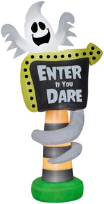 Load image into Gallery viewer, 8&#39; Airblown Ghost Trick or Treat Halloween Inflatable
