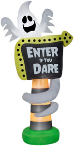 8' Airblown Ghost Trick or Treat Halloween Inflatable