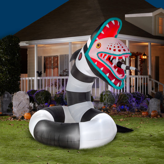 Animated Sand Worm from Beetlejuice Giant WB, 10 ft Tall lifestyle