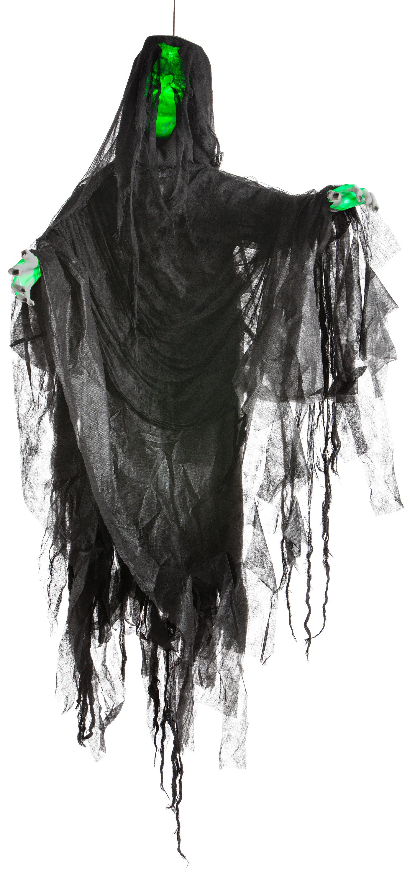 Hanging Illusion Face Black Ghoul (Green)