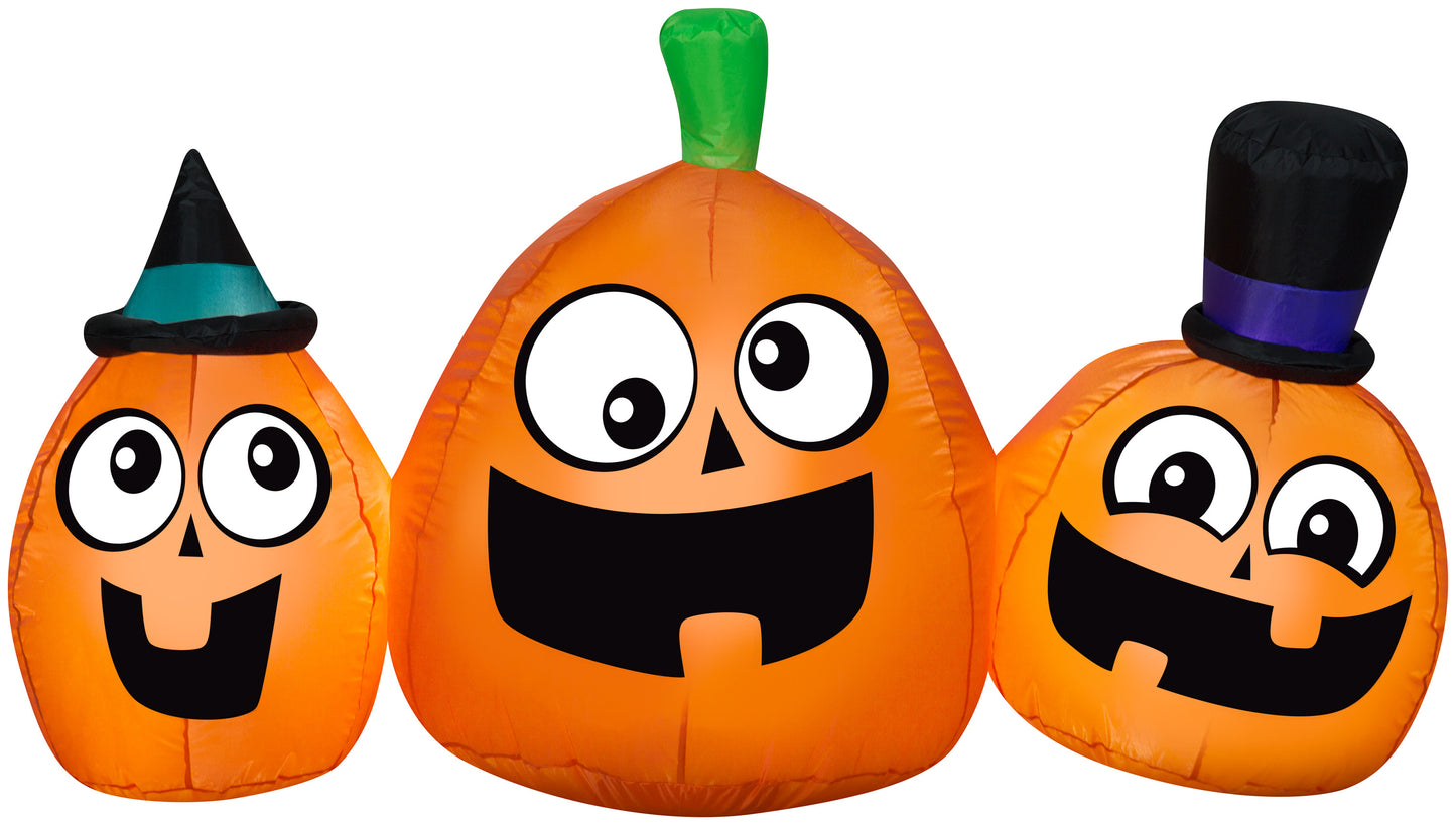 5' Inflatable Trio Jack-o-Lantern Scene