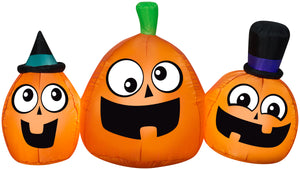 5' Airblown Inflatable Trio Jack-o-Lantern Scene