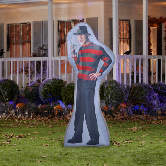 6' Photorealistic Freddy Kruger Halloween Inflatable lifestyle