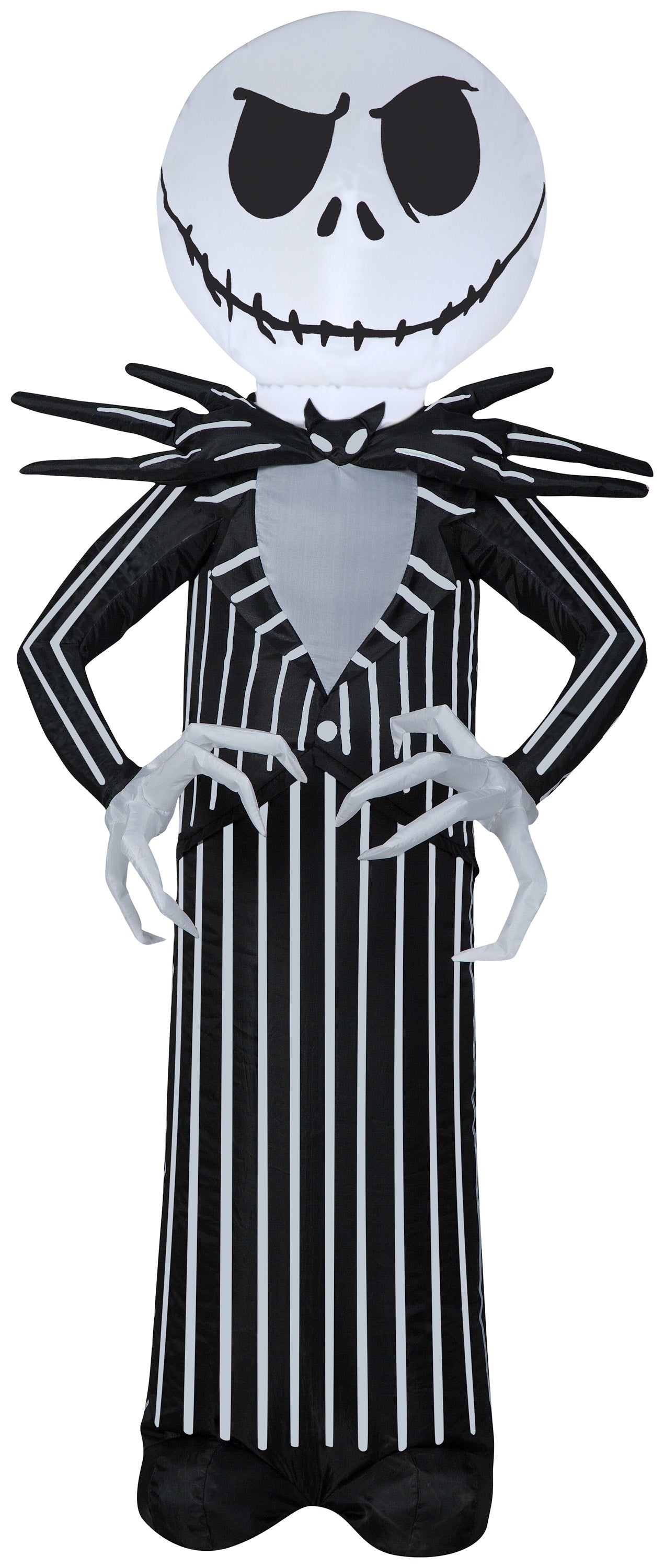 Gemmy Airblown Standing Jack Skellington Disney, 3.5 ft Tall, black