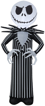 Load image into Gallery viewer, Gemmy Airblown Standing Jack Skellington Disney, 3.5 ft Tall, black
