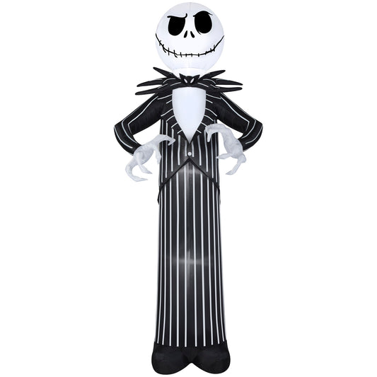 Giant Halloween Inflatable Jack Skellington, 10 ft Tall