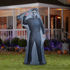 Gemmy Photorealistic Airblown Michael Myers S LG Universal, 6 ft Tall, Black