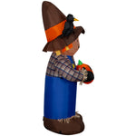 Load image into Gallery viewer, Gemmy Airblown Scarecrow w/JOL Scene, 5 ft Tall, Multi
