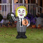 Load image into Gallery viewer, Gemmy Airblown Inflatable Beetlejuice, 3.5 ft Tall, black
