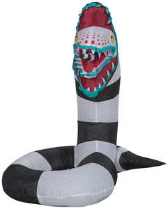 Gemmy Airblown Inflatable Beetlejuice Sandworm, 3 ft Tall, Multicolored