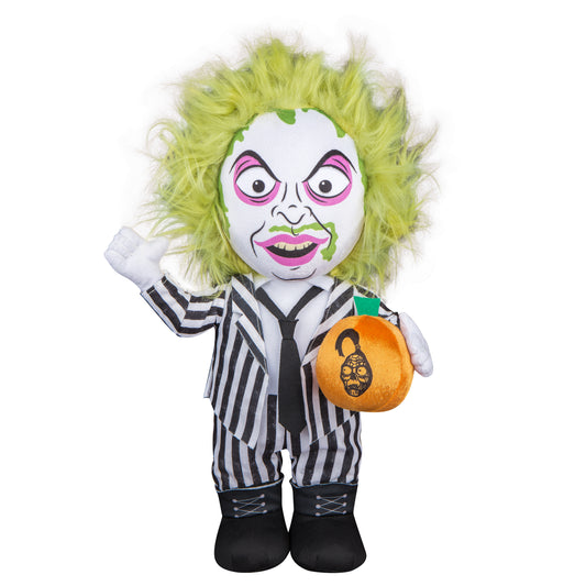 Gemmy Stylized Beetlejuice Halloween Greeter, Multi