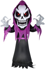 Load image into Gallery viewer, Gemmy 10.5&#39; Airblown Skeleton Reaper w/Red LED Eyes Giant
