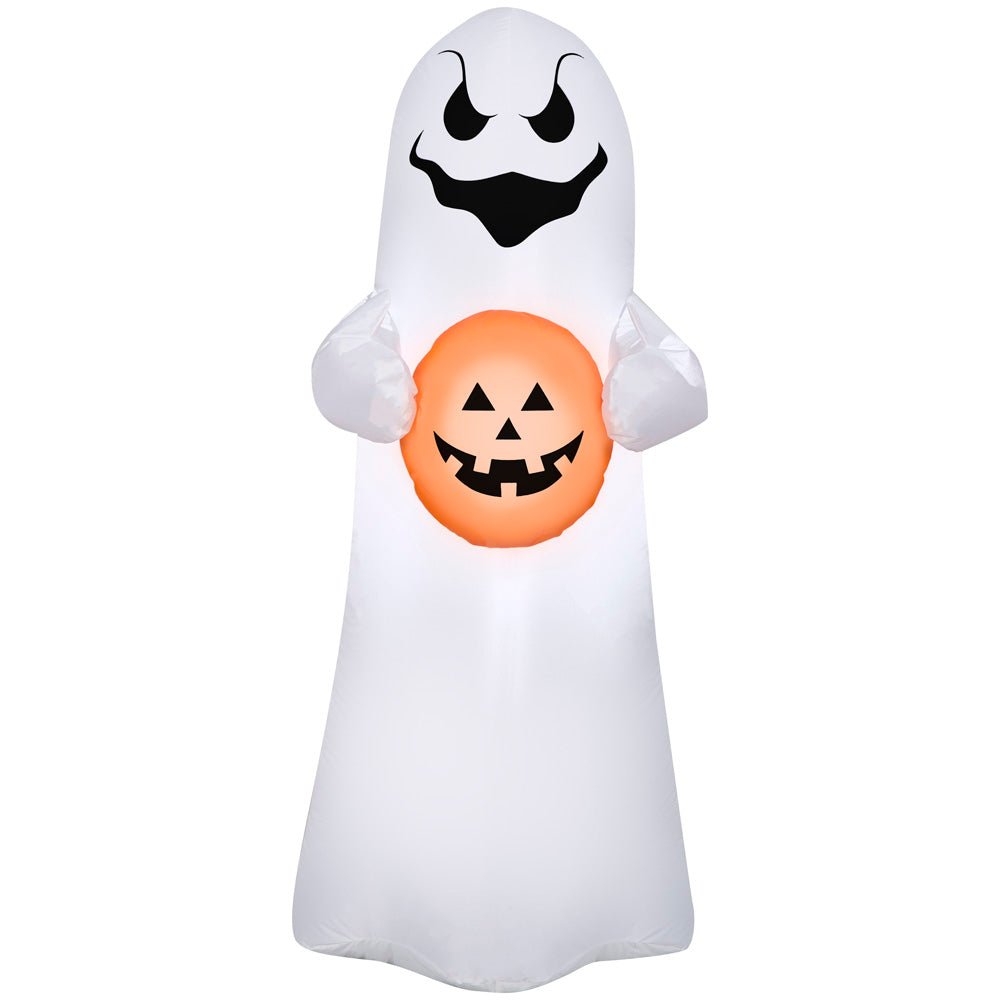 4-Ft Ghost with Jack O’ Lantern Halloween Inflatable