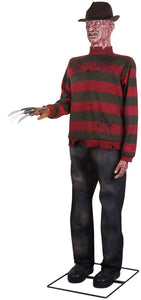 6' Life Size Animated Freddy Krueger Halloween Prop