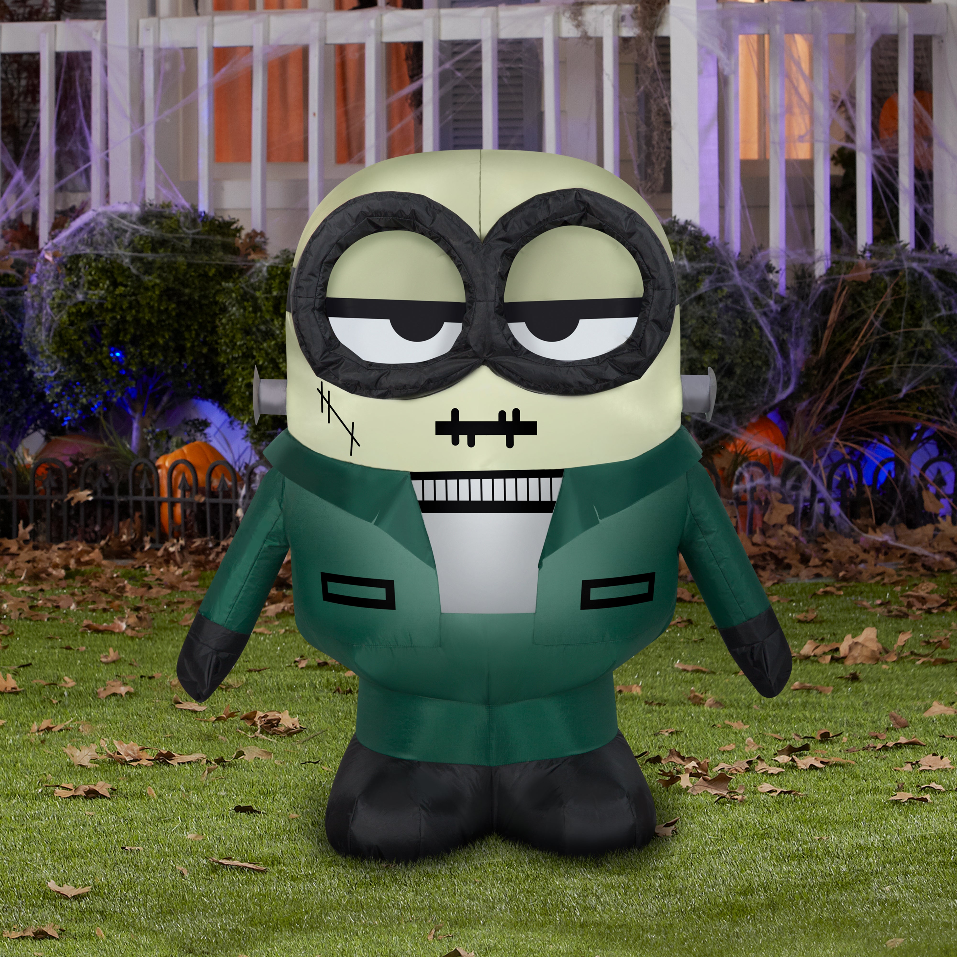 Gemmy Airblown Monster Minion FrankenBob Universal, 3 ft Tall, Multi