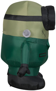 Gemmy Airblown Monster Minion FrankenBob Universal, 3 ft Tall, Multi