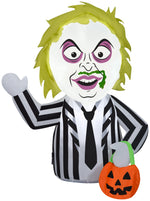 Load image into Gallery viewer, Gemmy Airblown Inflatable Beetlejuice CarBuddy, 3 ft Tall, black

